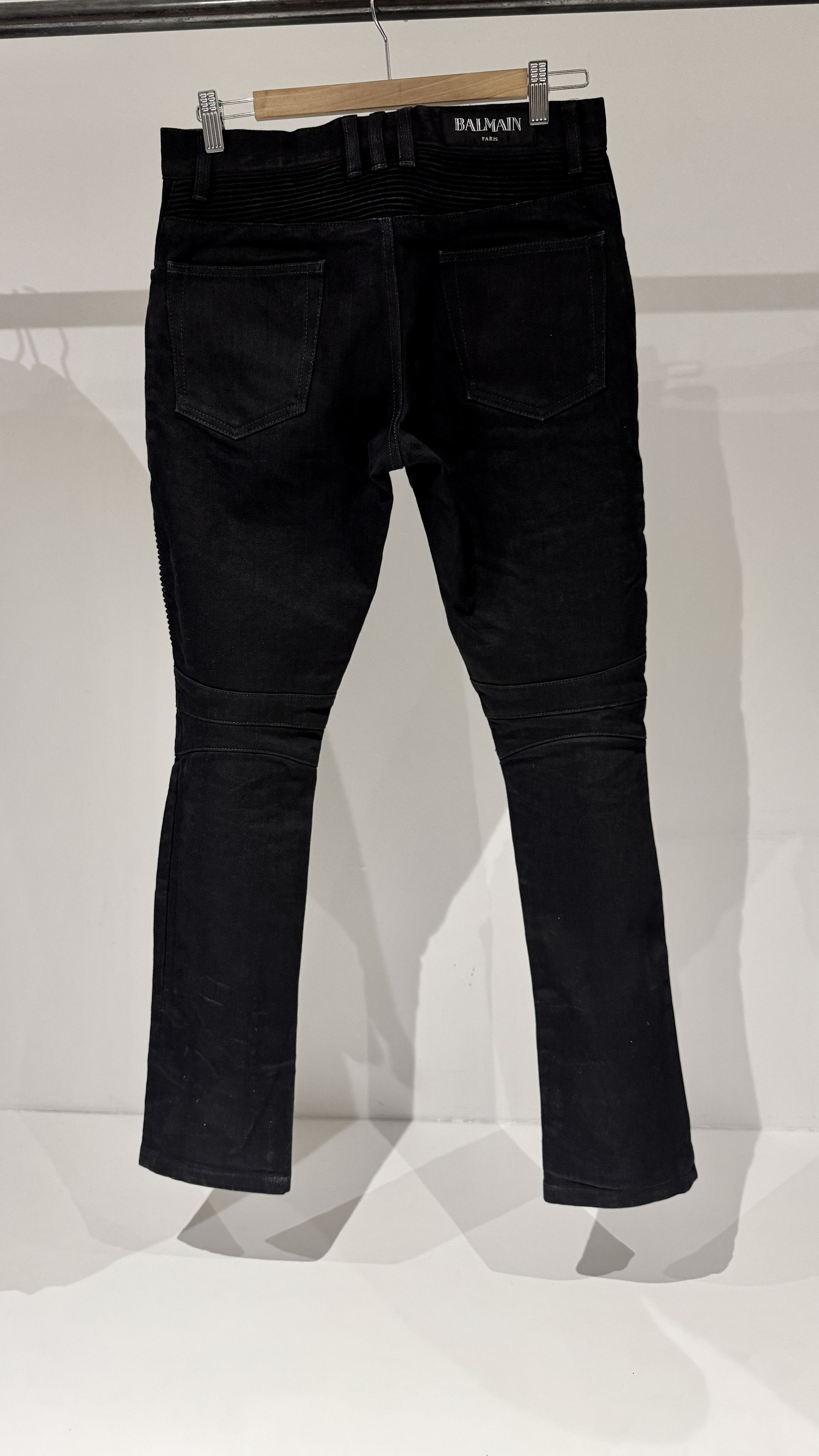 Balmain 2011 Christophe Decarnin denim biker Size US 31 - 5 Thumbnail
