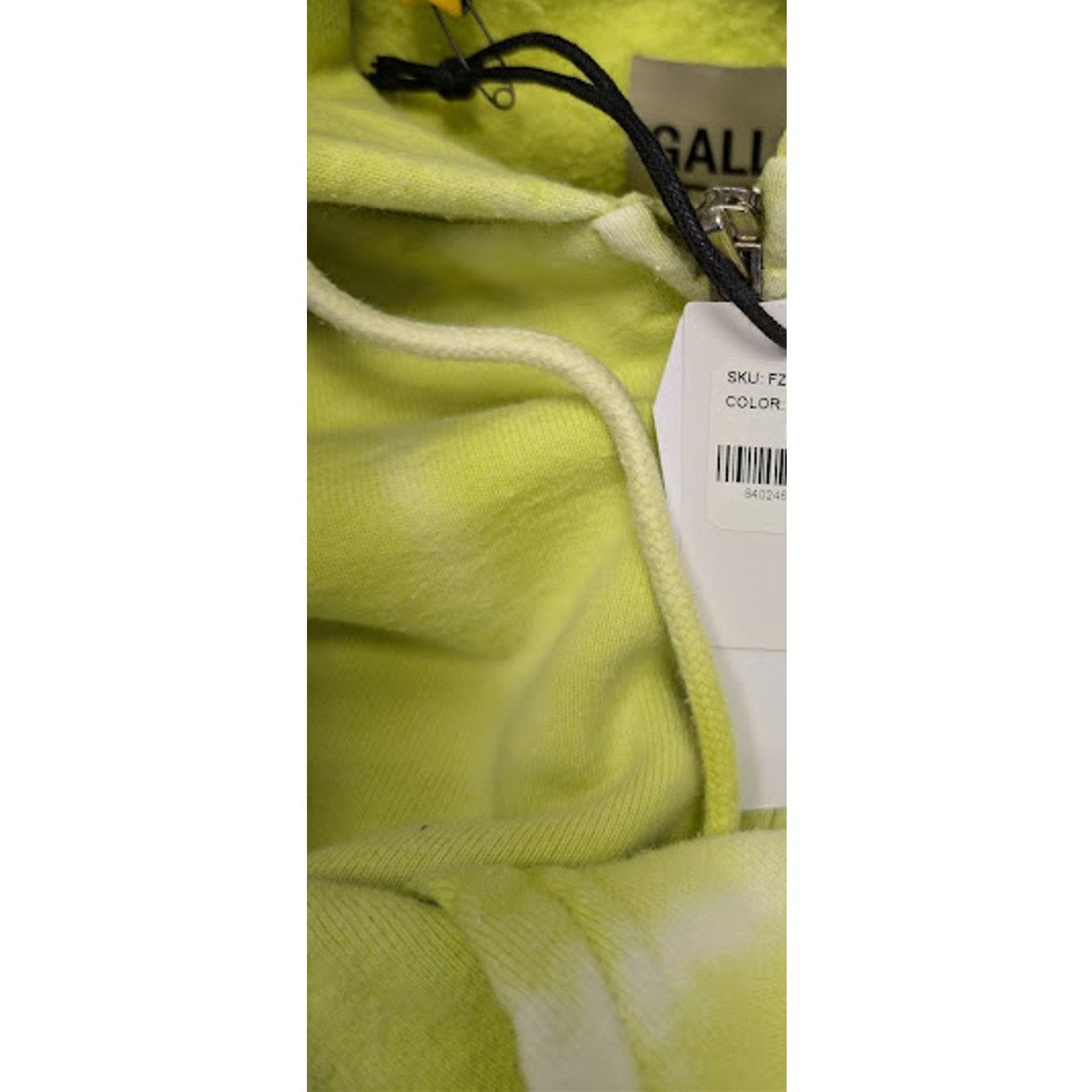 Gallery Dept. o1rshd1 French Logo Zip Up Hoodie in Lime Green XL Size US XL / EU 56 / 4 - 20 Thumbnail
