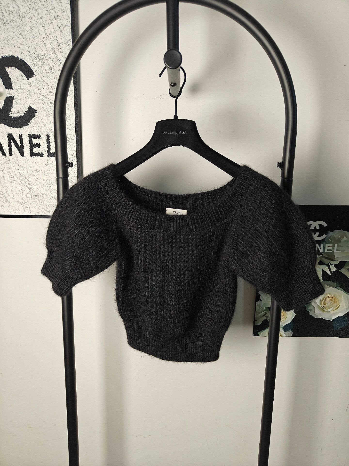 Celine Celine Knit White Sweater S Women Size S / US 4 / IT 40 - 1 Thumbnail