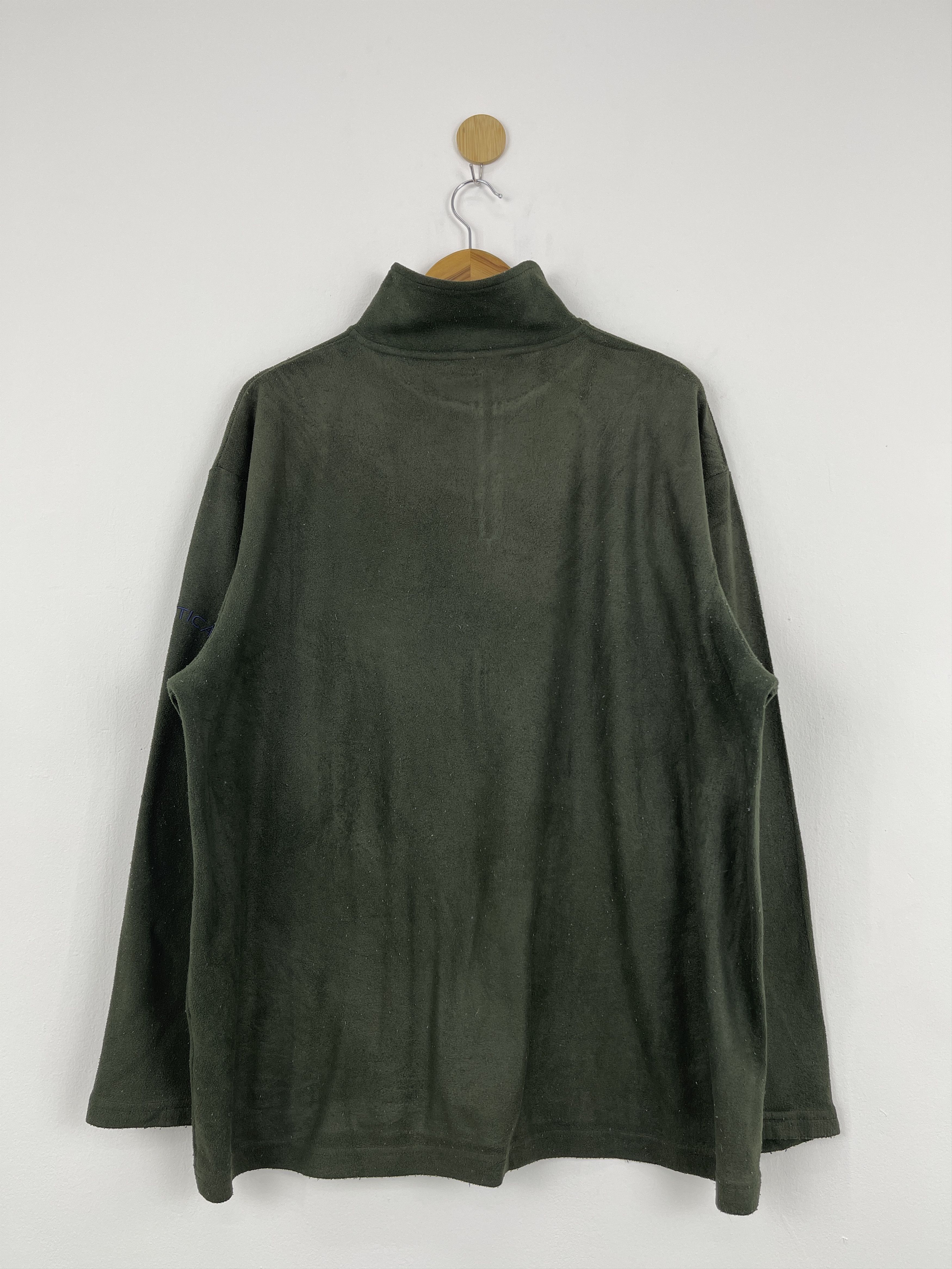 Nautica Vintage 90s Nautica Fleece Half Zipper Jacket Large JA0006 Size US XL / EU 56 / 4 - 2 Thumbnail