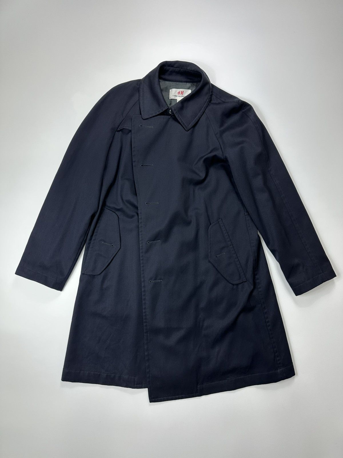 Comme des Garcons Comme Des Garcons x H&M Wool Coat Navy Blue Size US L / EU 52-54 / 3 - 1 Thumbnail