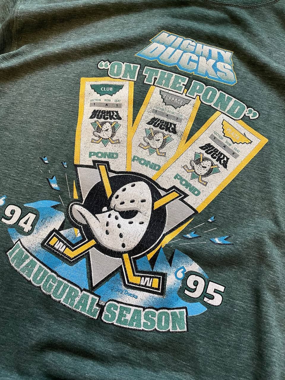 NHL Vintage t shirt Mighty Ducks made in Usa Size US XXL / EU 58 / 5 - 4 Thumbnail