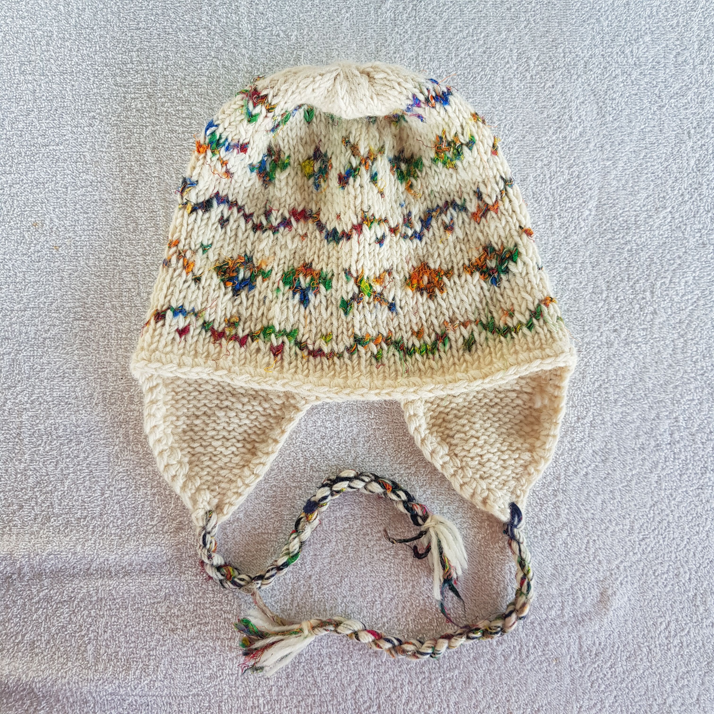 Aran Isles Knitwear Vintage Japanese Earflap Beanie Ribbed Knit Snow Caps Hats. Size ONE SIZE - 1 Thumbnail