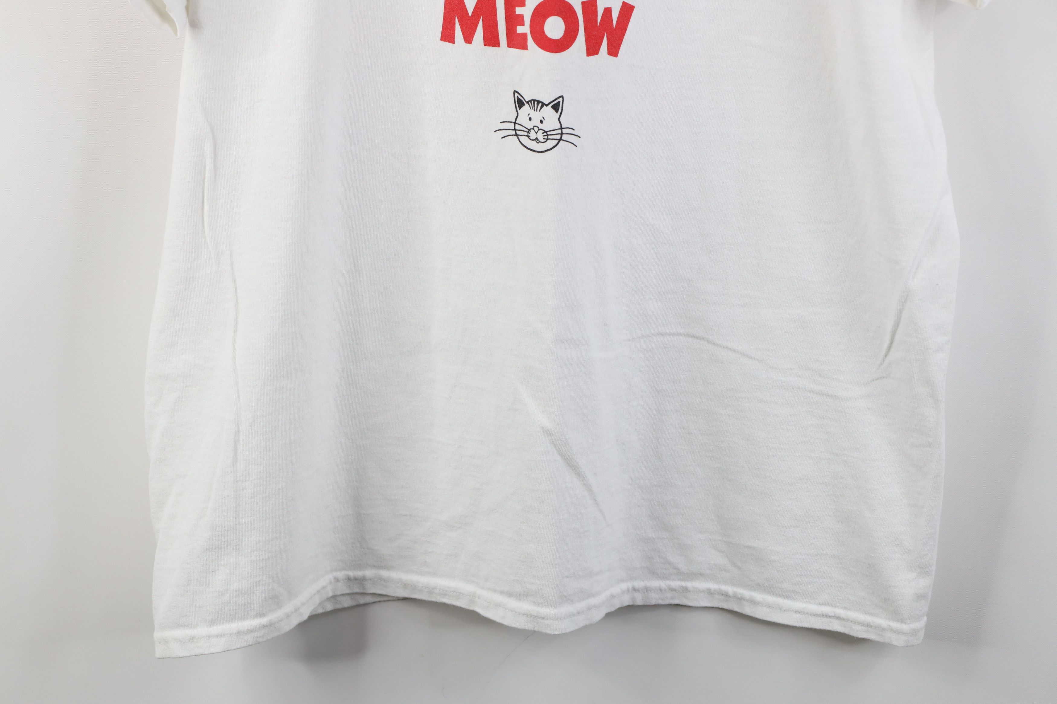 Vintage Vintage Y2K Cat To Be Kitten Me Right Meow Funny T-Shirt Size L / US 10 / IT 46 - 3 Thumbnail