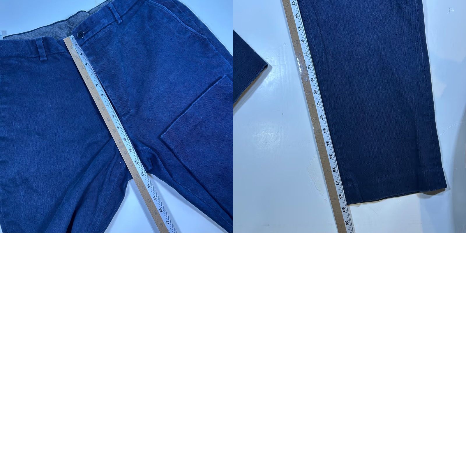 Brooks Brothers Brooks Brothers Clark Chinos Pants Straight Leg Cotton Blend 38x30 Mens Blue Size US 38 / EU 54 - 8 Thumbnail