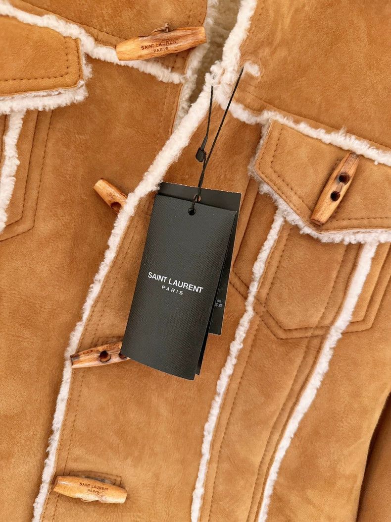 Saint Laurent Paris Saint Laurent Brown Shearling Jacket-2505 Size US M / EU 48-50 / 2 - 8 Thumbnail