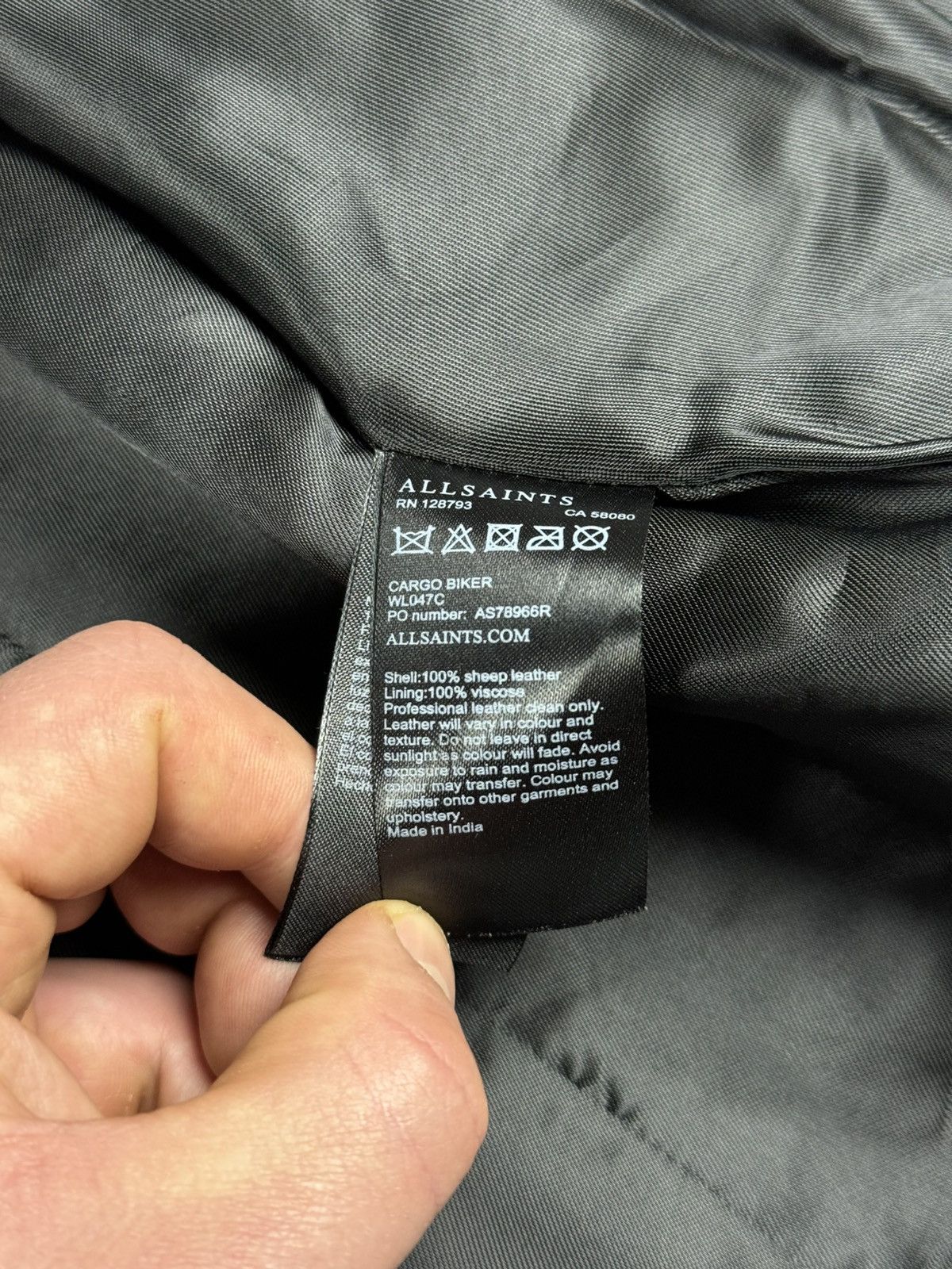 Allsaints × Genuine Leather Allsaints Rampones Leather Jacket Size M / US 6-8 / IT 42-44 - 12 Thumbnail