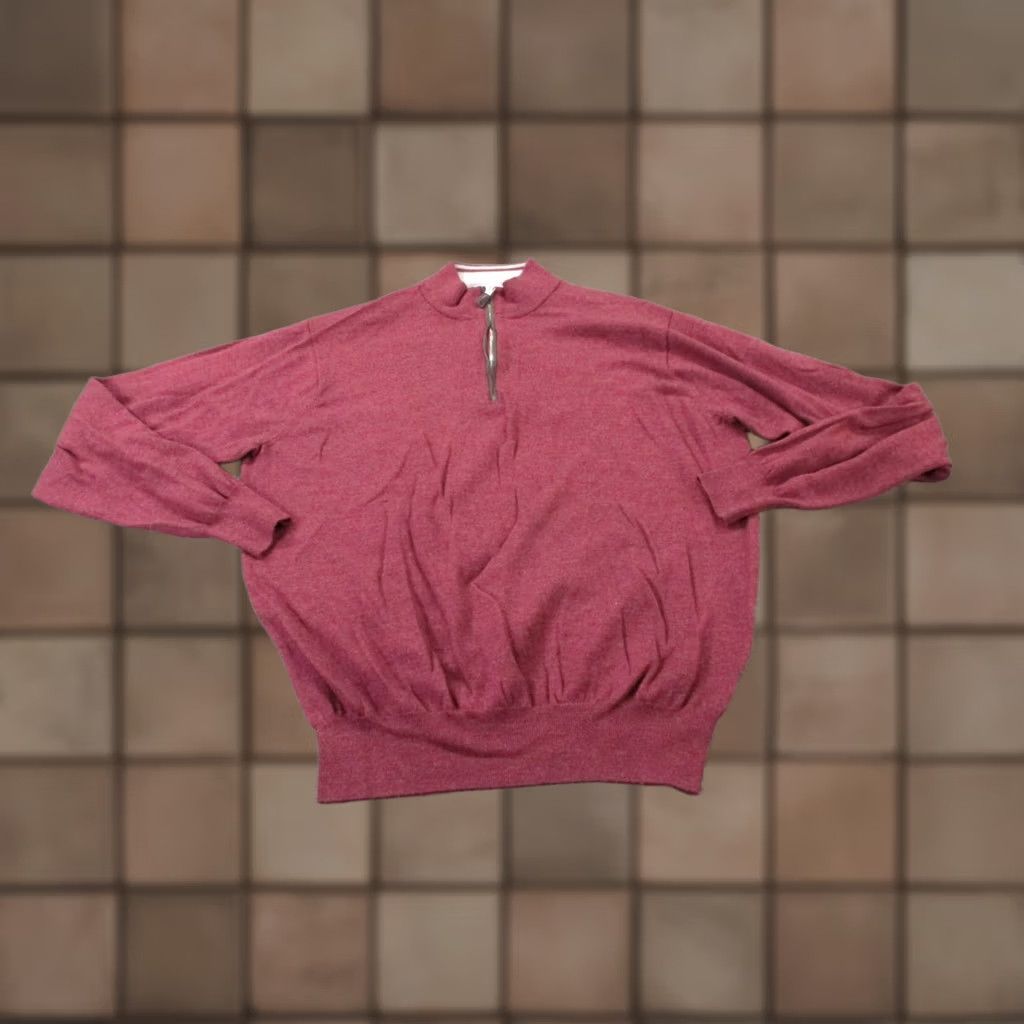 Peter Millar Peter Millar Jacket Mens XL Red Merino Wool Silk Sweater Pullover Casual Size US XL / EU 56 / 4 - 1 Thumbnail
