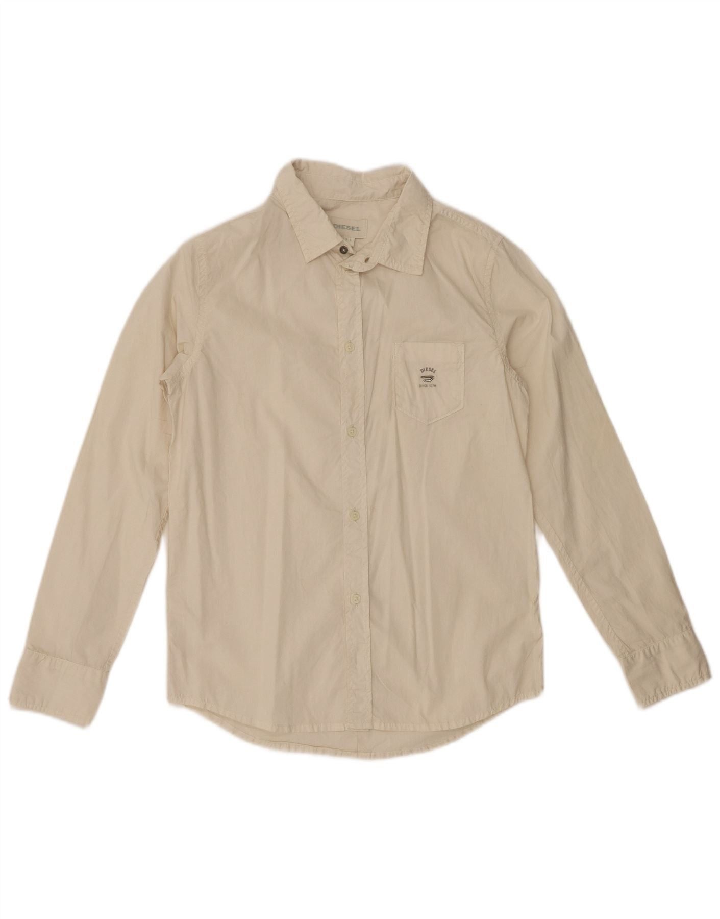 Diesel Boys Shirt 11-12 Years Large Off White Size XS / US 0-2 / IT 36-38 - 1 Thumbnail
