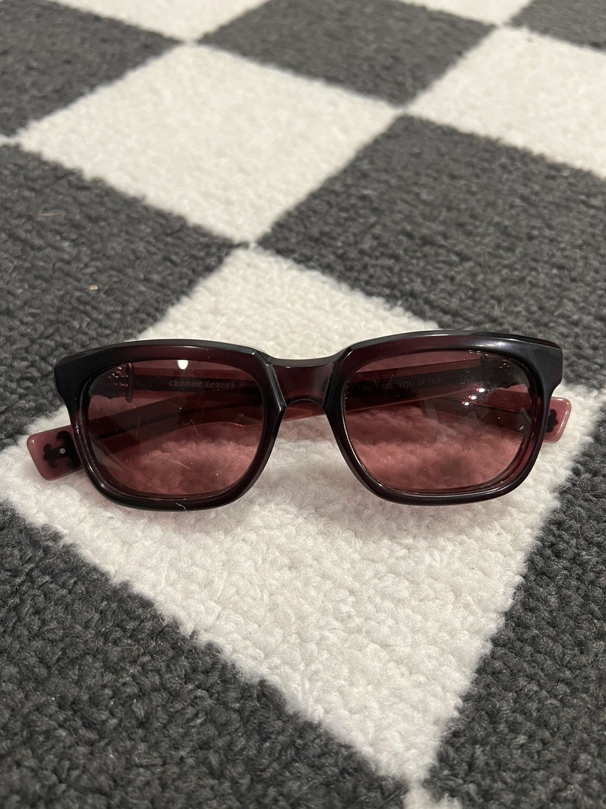 Chrome Hearts Chrome Hearts Rare "See You In Tea" Red Sunglasses Size ONE SIZE - 3 Thumbnail