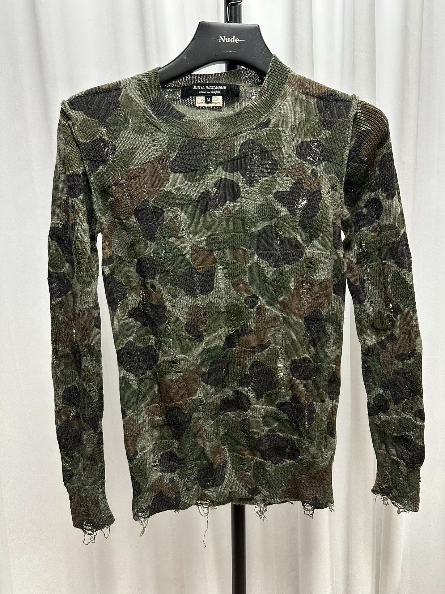 Junya Watanabe Junya Watanabe Camo Knit Sweater Size US M / EU 48-50 / 2 - 1 Thumbnail
