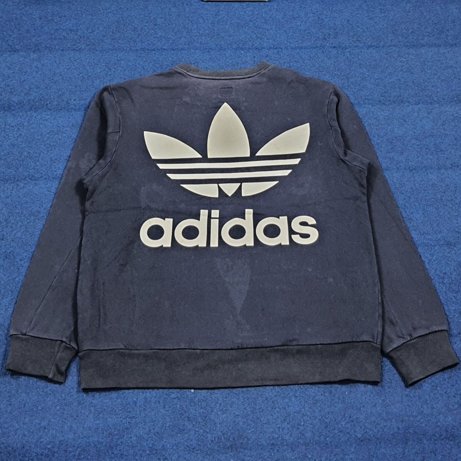 Adidas Vintage Adidas Old Logo Double Side Print Sweatshirt C292N14 Size US M / EU 48-50 / 2 - 3 Thumbnail