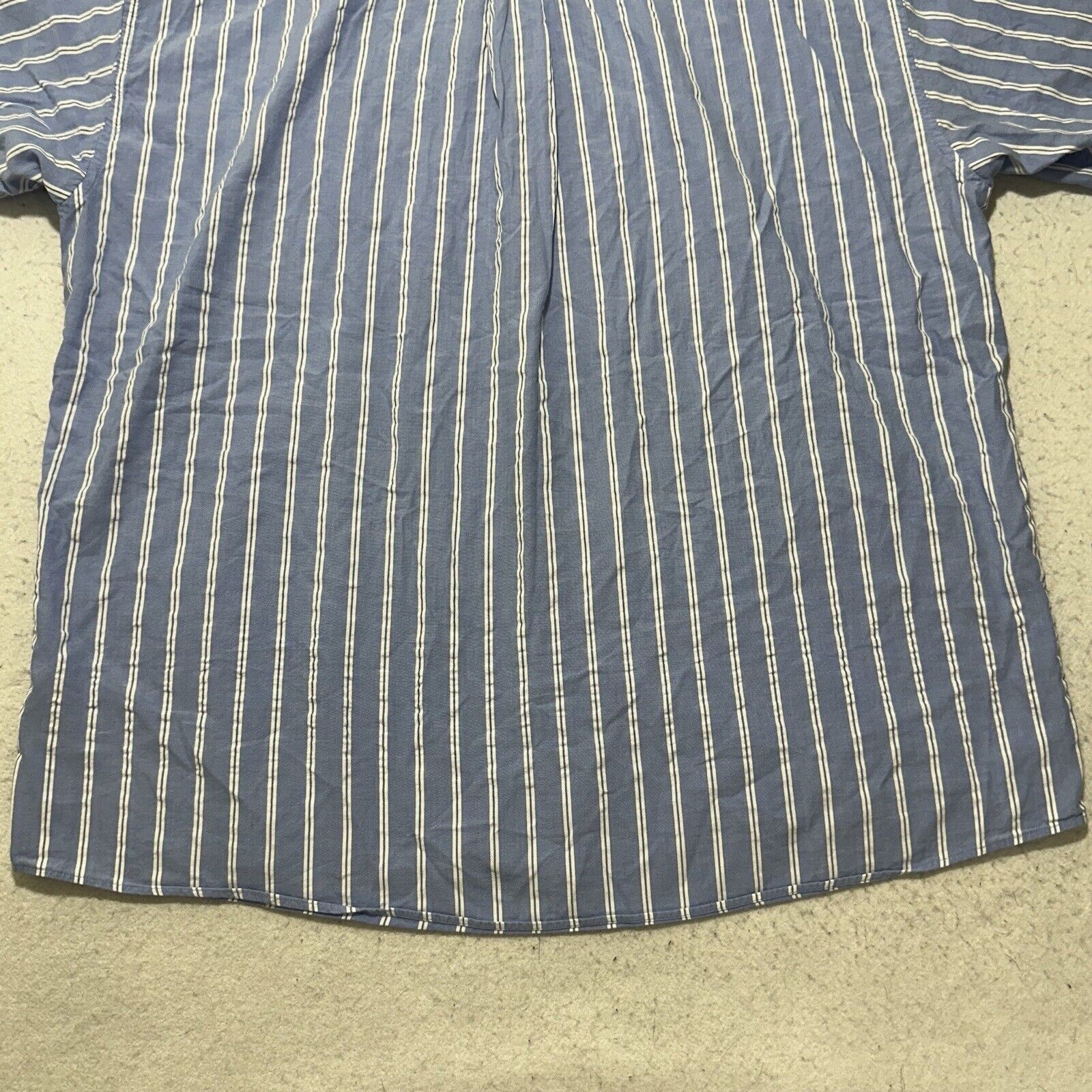 Other Talbots XL Button Down Shirt Light Blue White Striped Cotton Size US XL / EU 56 / 4 - 12 Thumbnail