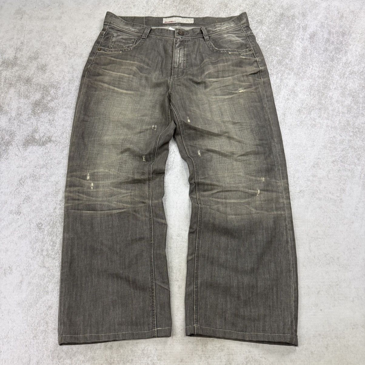 Japanese Brand Y2K BLUMISTY distressed wide denim jeans pants Size US 38 / EU 54 - 1 Thumbnail