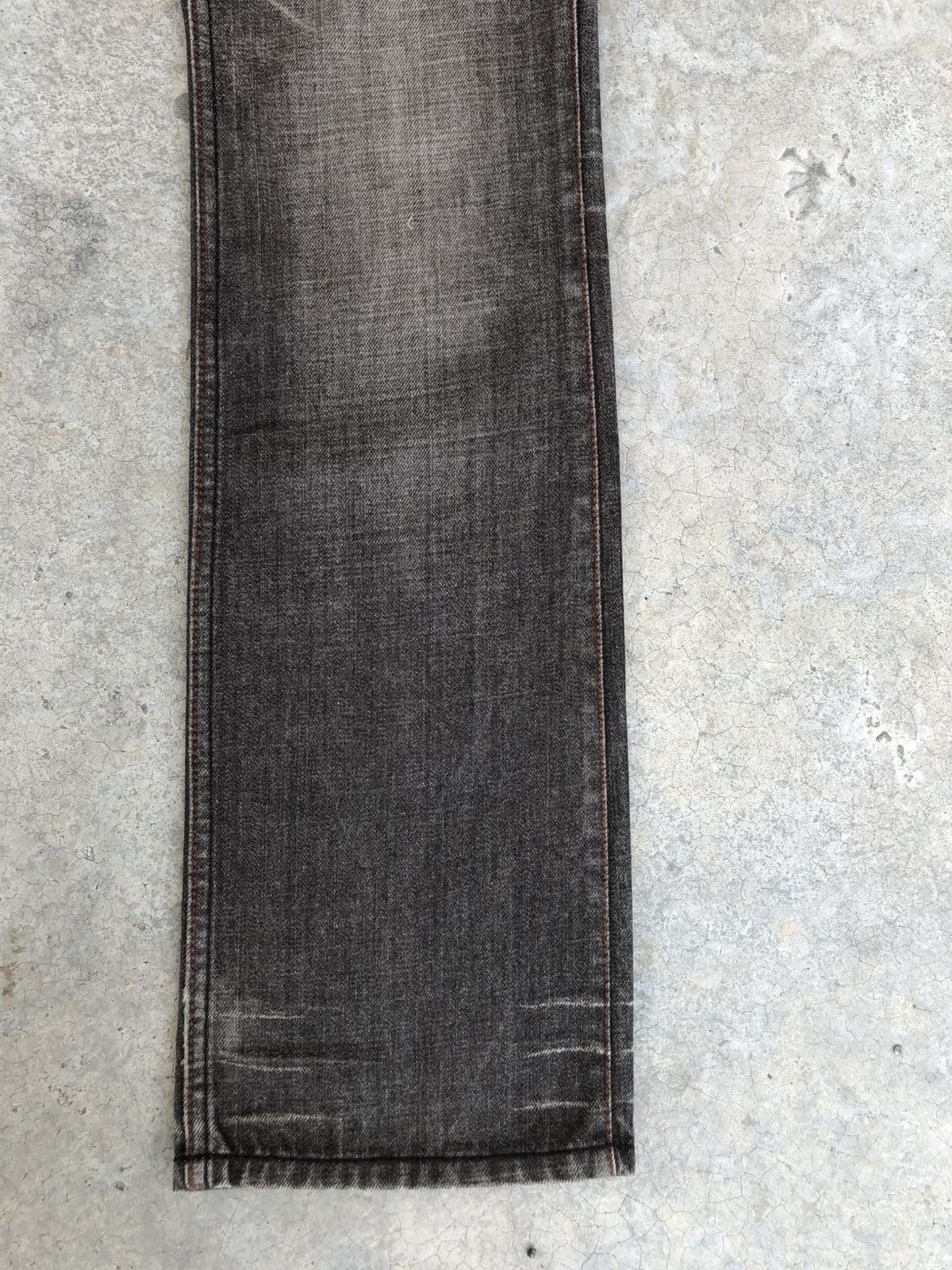 If Six Was Nine Japanese Nicole Club Flared Jeans Snake Skin Distressed Size US 32 / EU 48 - 7 Thumbnail