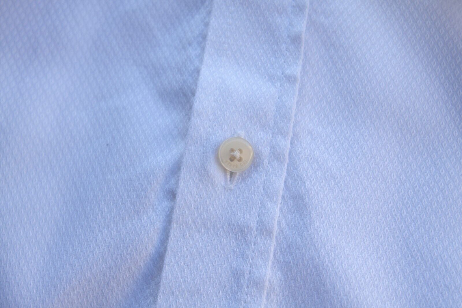 Ted Baker Ted Baker Etrigan Cotton Endurance Dress Shirt 34/35 White Size US L / EU 52-54 / 3 - 7 Thumbnail