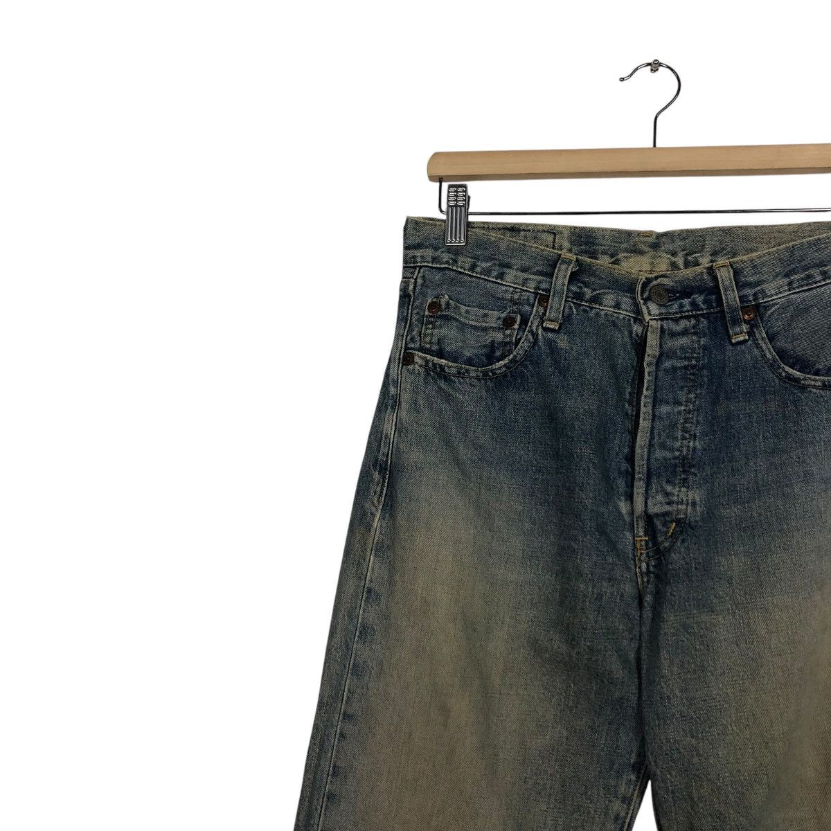 Levi's 🔥VINTAGE REPRODUCTION LEVI’S BIG E REDLINE JEANS LOT 503B Size US 28 / EU 44 - 9 Thumbnail