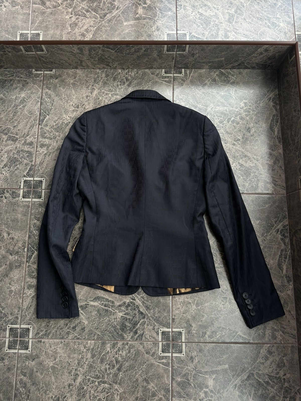 Dolce & Gabbana Dolce & Gabbana Blazer Leopard Lined Black VirginWool Jacket Size M / US 6-8 / IT 42-44 - 6 Thumbnail
