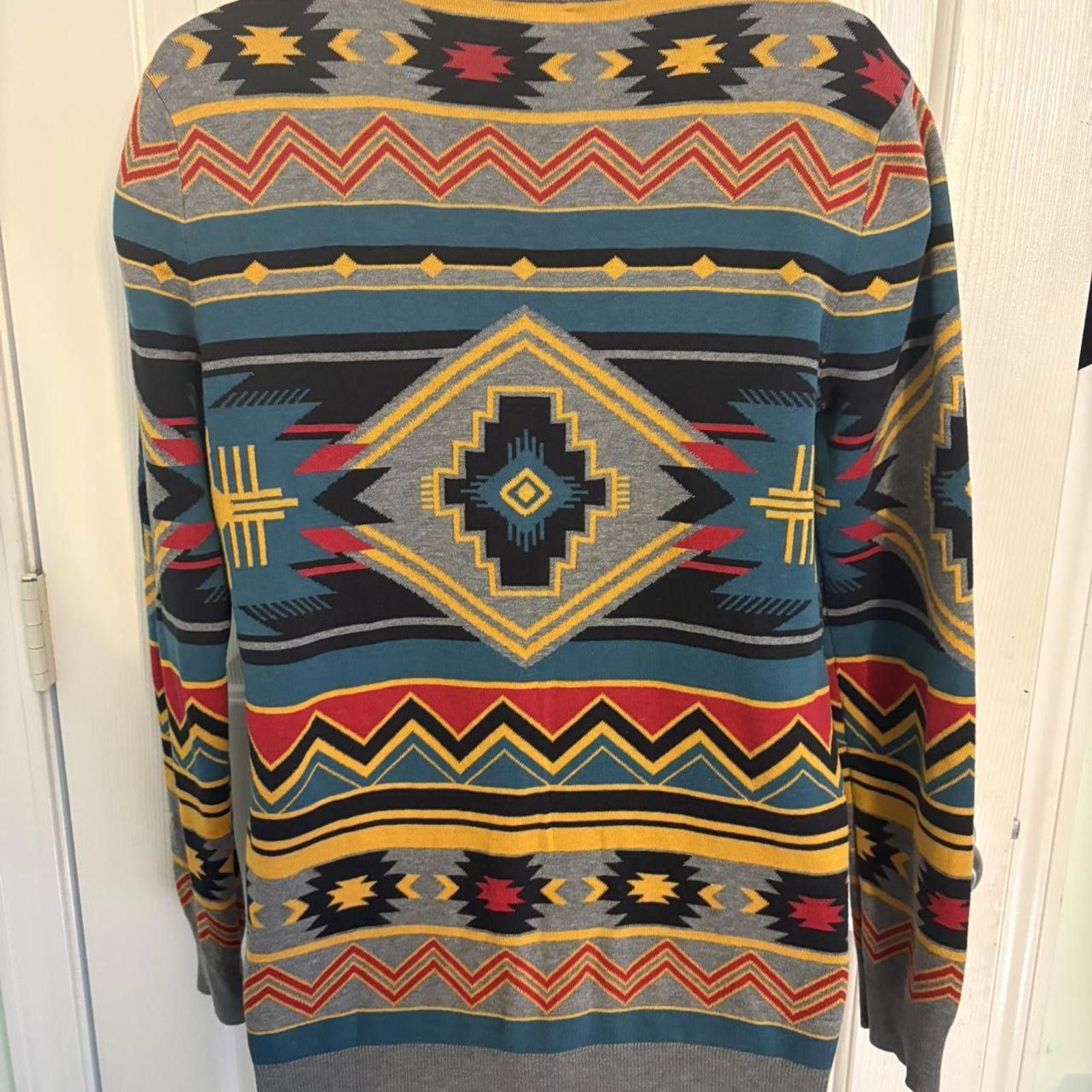 Empyre Gray and multi-coloured #Empyre knit sweater. Size Medium. Size US M / EU 48-50 / 2 - 6 Thumbnail