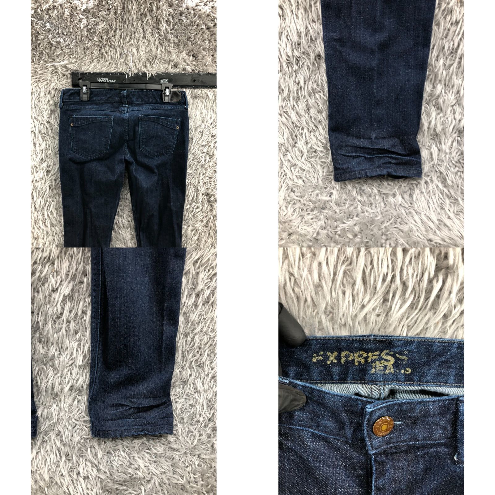 Express Express Skinny Jeans Size 6 Womens Dark Wash Blue Size 28" / US 6 / IT 42 - 8 Thumbnail