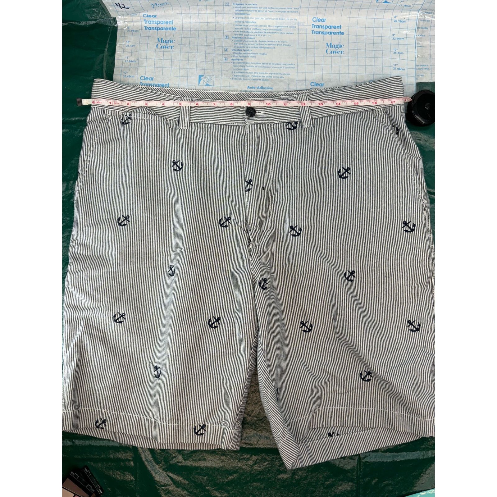 Cremieux Cremieux Seersucker Size 35 Shorts FlatFront Anchor Madison Size US 35 - 3 Thumbnail