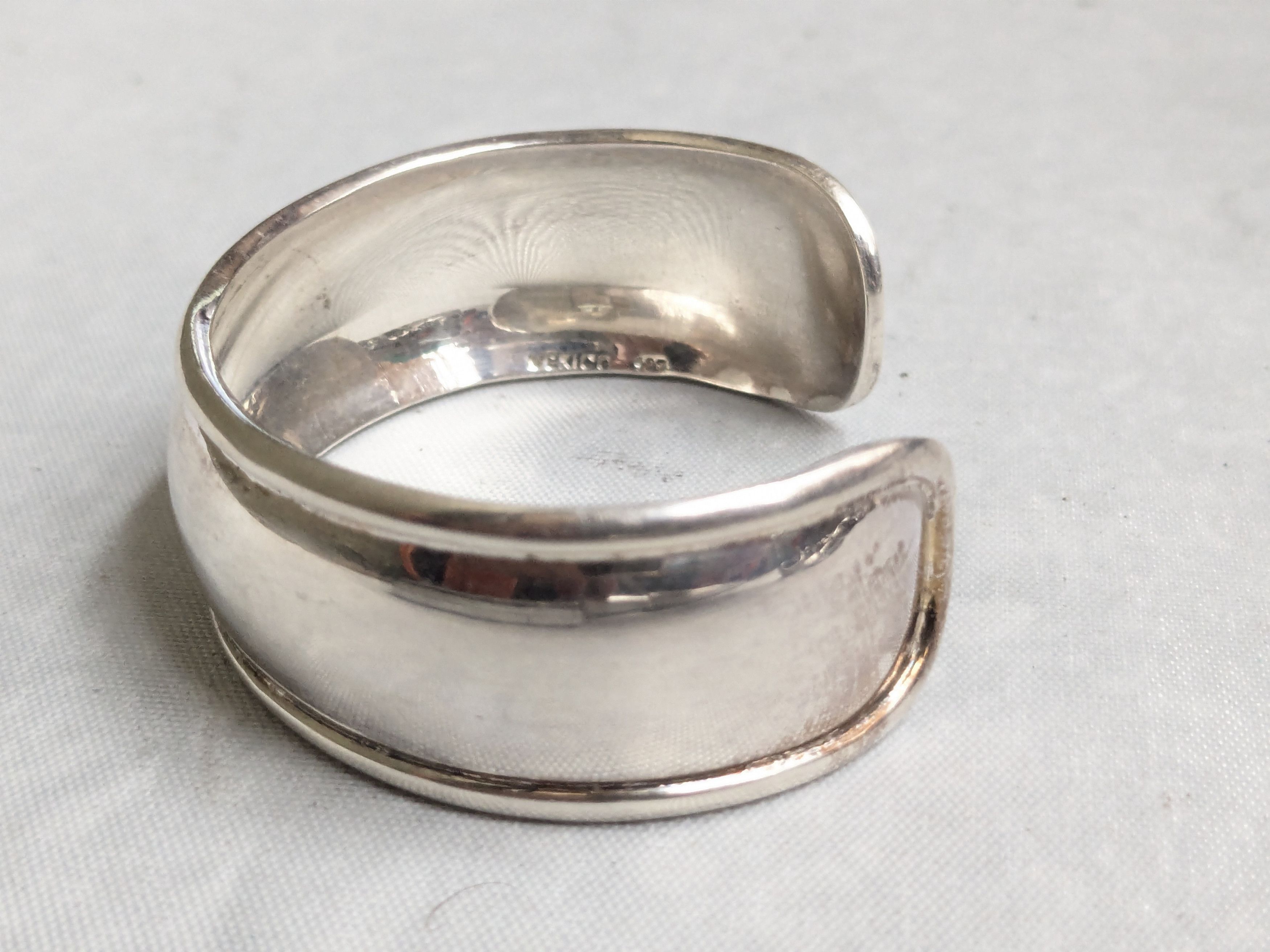 Jewelry Vintage Sterling Silver Cuff Bracelet 6" Mexico Size ONE SIZE - 3 Thumbnail
