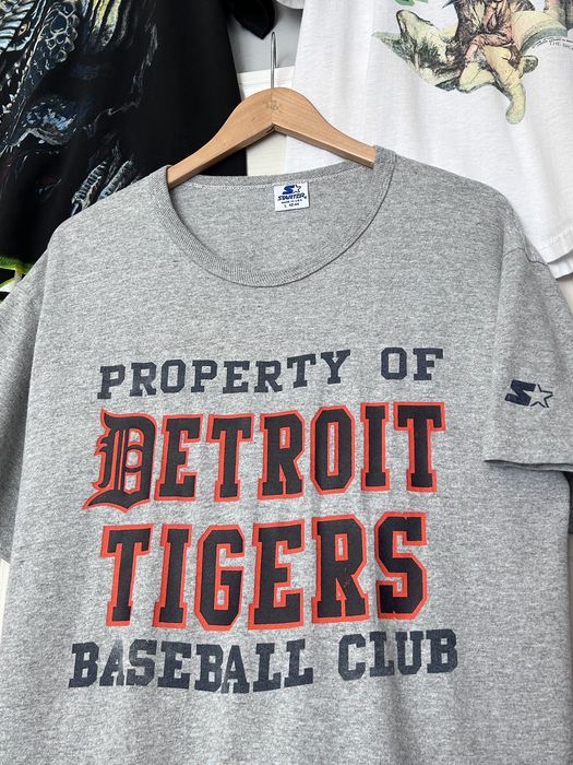 Vintage 90s Mens Starter Detroit Tigers Button Up Jersey Size Large