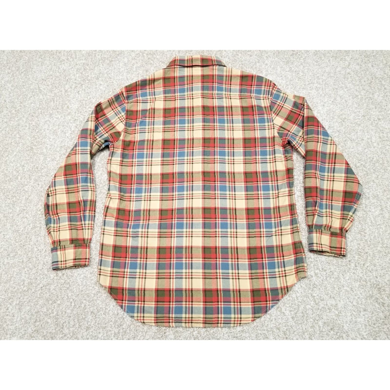 Jones New York Jones New York Top Womens Small Red Blue Plaid Cotton Long Sleeve Flannel Shirt Size XL / US 12-14 / IT 48-50 - 6 Thumbnail