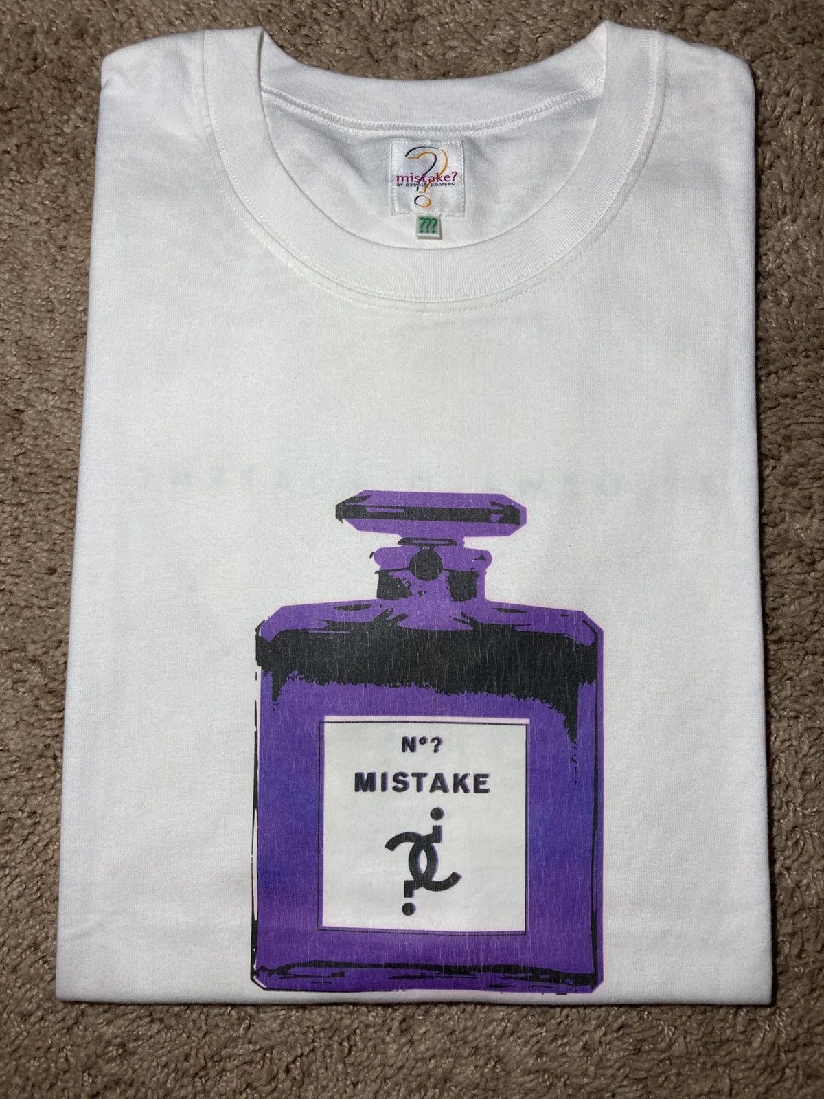 Ozwald Boateng SS2000 Mistake Ozwald Boateng Perfum Fragrance Show Tee 90s Size US M / EU 48-50 / 2 - 1 Thumbnail