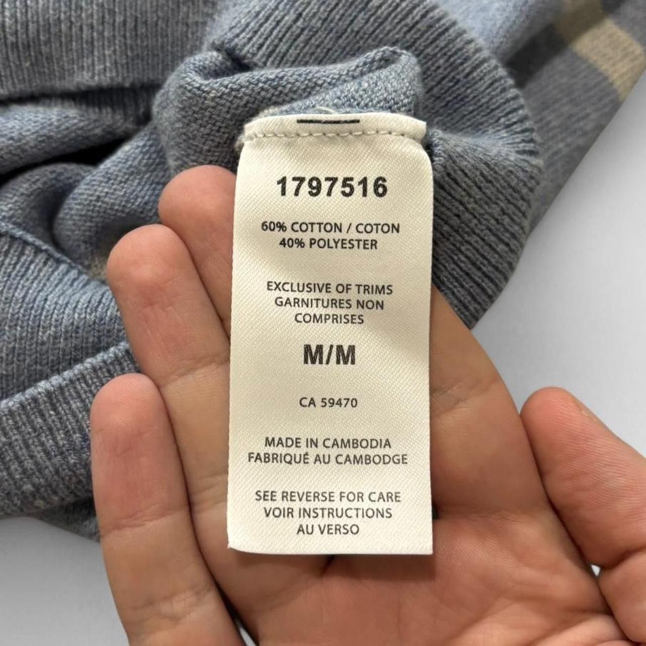 Nautica Vintage Style Nautica Striped Light Blue Sweater - M Size US M / EU 48-50 / 2 - 3 Thumbnail
