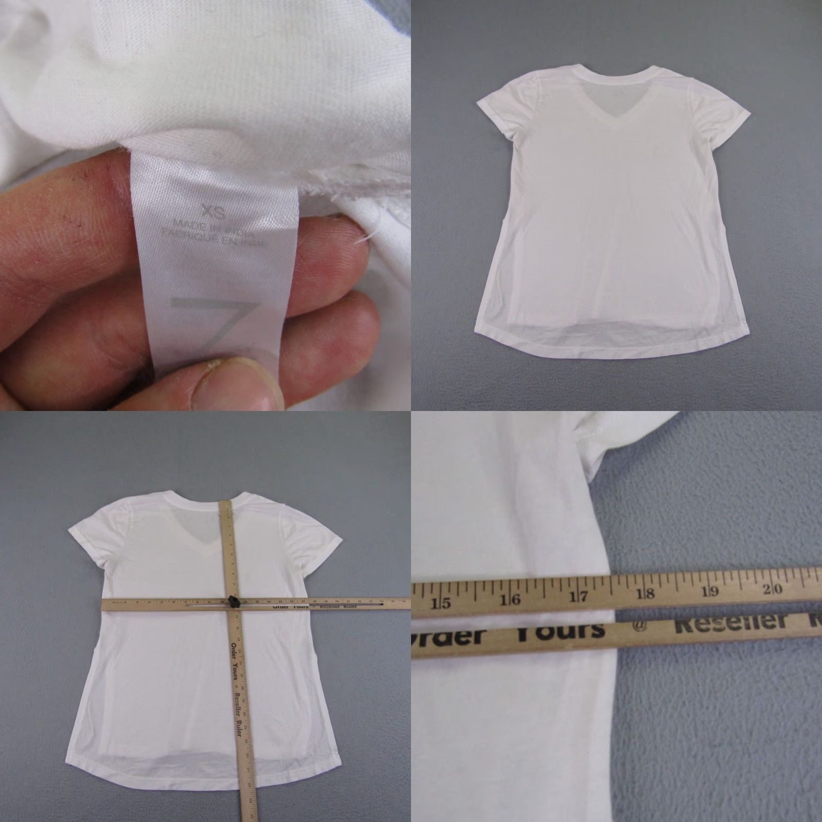 Vintage VINTAGE Not Applicable - Zella Shirt Womens XS White V-Neck Athletic T-Shirt Adult XS White Basic Breathable Casual Sport 2010s Womens Size XS / US 0-2 / IT 36-38 - 8 Thumbnail