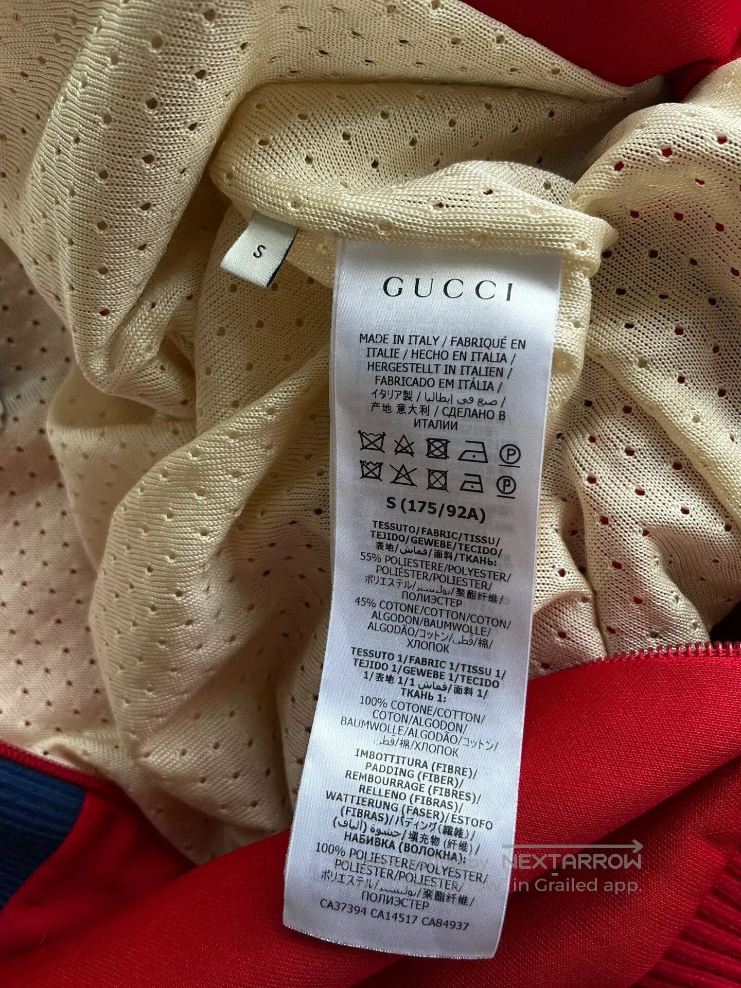 Gucci Gucci Men's Red Jacket Size S. Size US S / EU 44-46 / 1 - 6 Thumbnail