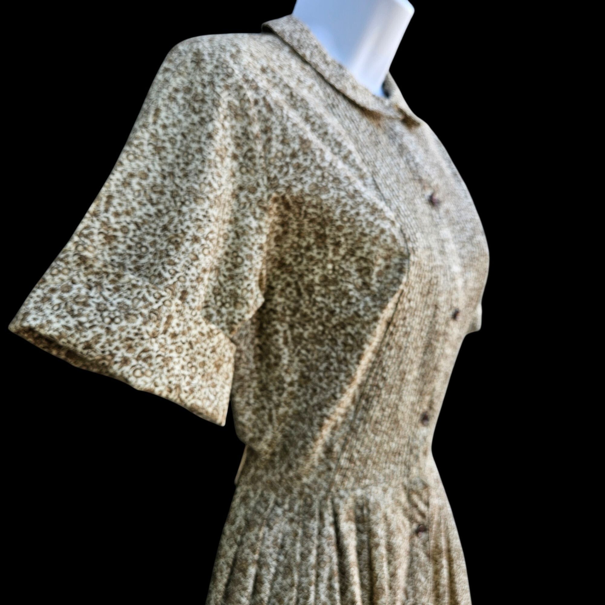 Vintage Vintage 1950s Carol Brent Cotton Shirt Dress XS Tiny Waist H Size XS / US 0-2 / IT 36-38 - 8 Thumbnail
