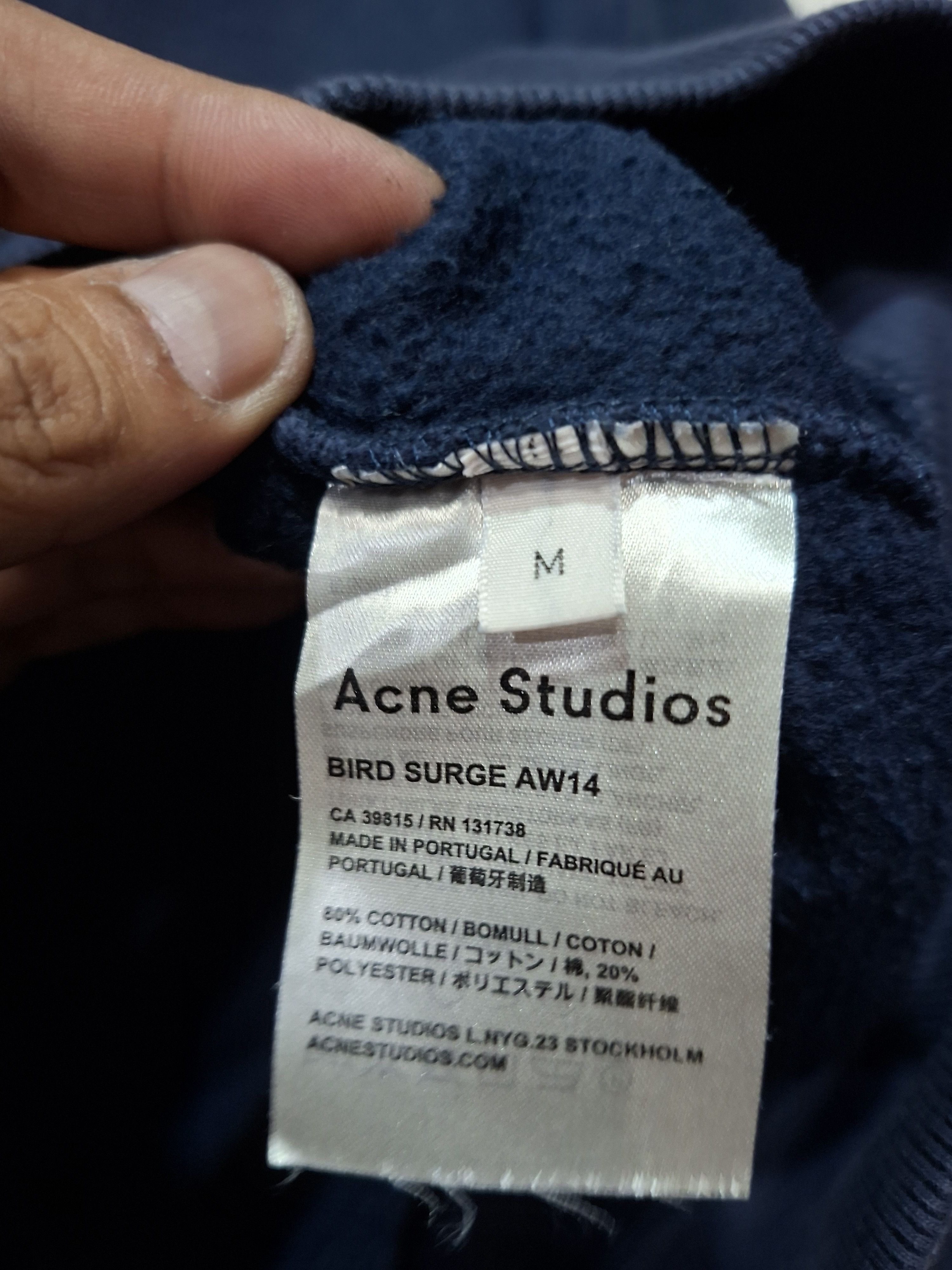 Acne Studios ACNE STUDIOS BIRD SURGE AW14 SWEATSHIRT Size US M / EU 48-50 / 2 - 9 Thumbnail