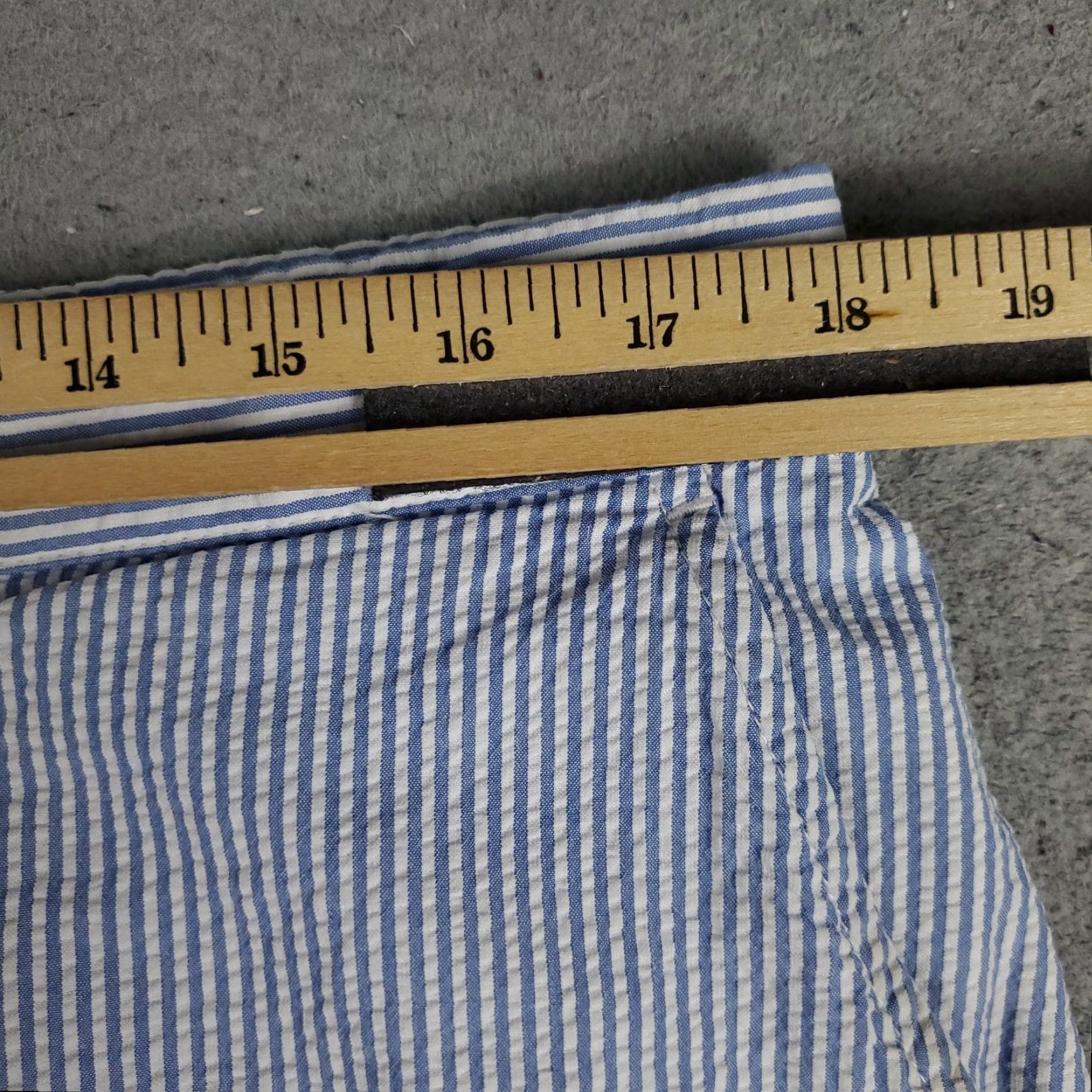 Ralph Lauren Ralph Lauren Shorts Mens Size 36 Blue Stripe Chino Flat Front Cotton Zip Size US 36 / EU 52 - 7 Thumbnail
