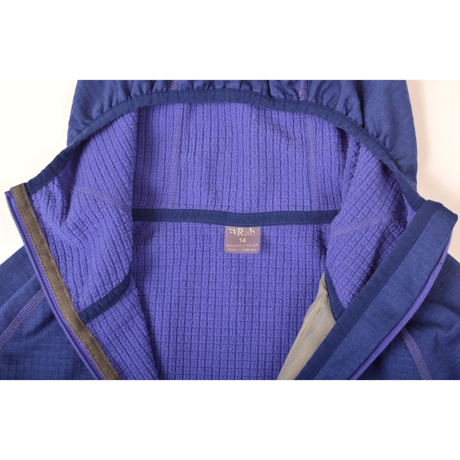 Rab Rab Nucleus Hoody Wmns QFA-84 Waffle Fleece Mid Layer Size 14 Blue Womens Hoodie Size XL / US 12-14 / IT 48-50 - 4 Thumbnail