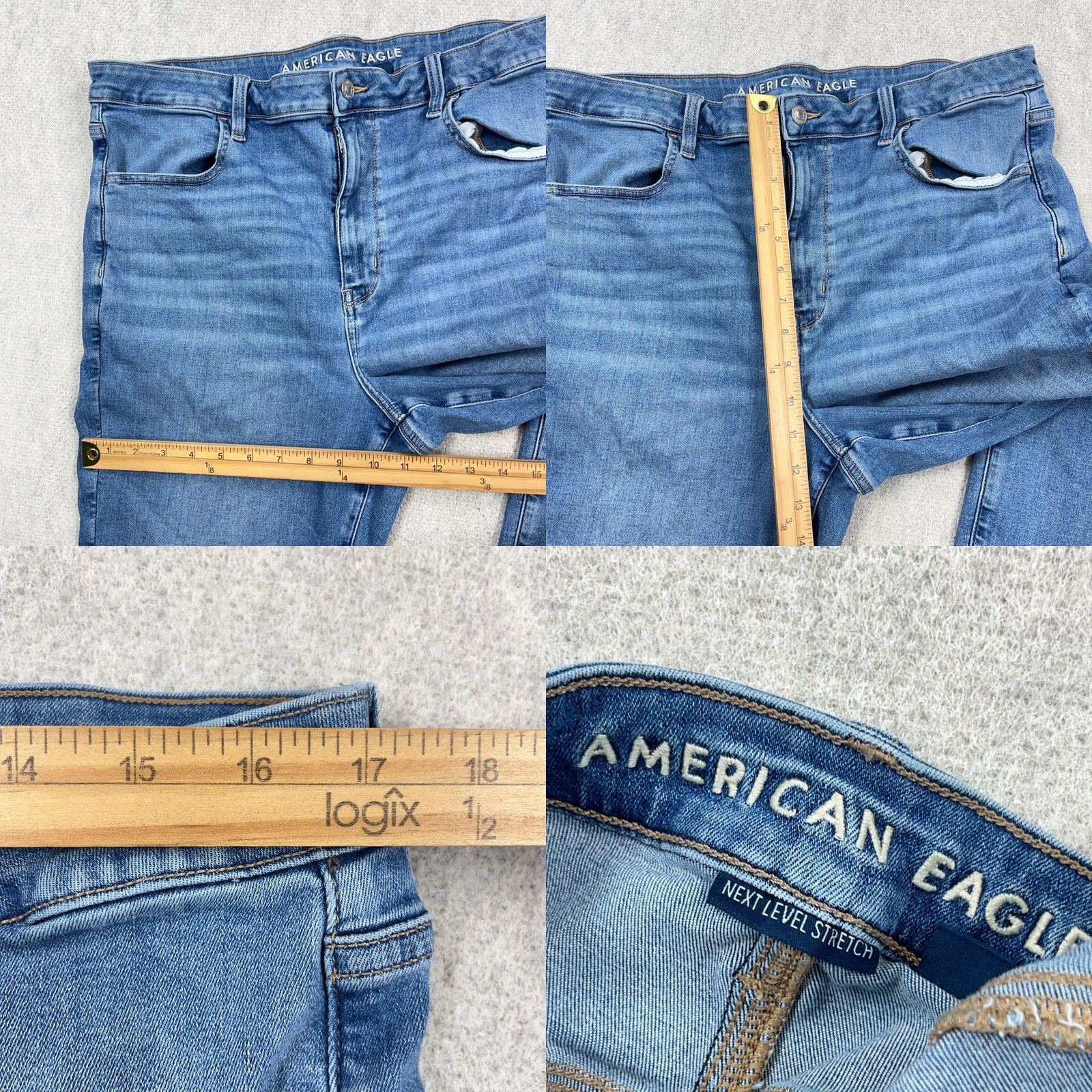 American Eagle Outfitters American Eagle Outfitters Jeans Women 18 Super High Rise Jegging Med Wash Size 40" / US 18 - 8 Thumbnail