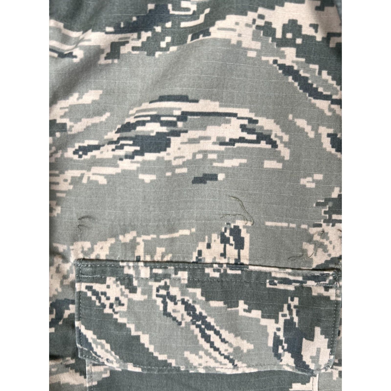Vintage US Air Force Coat Mens 40 Long ABU Tiger Stripe Camo Utility Duty Jacket Shirt Womenless Size US XXS / EU 40 - 3 Thumbnail