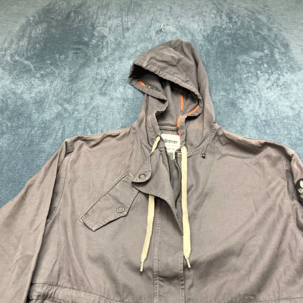 Vintage Ever Splendour Anorak Jacket Mens Small Gray Long Sleeve Hooded Relaxed Fit Size US S / EU 44-46 / 1 - 4 Thumbnail