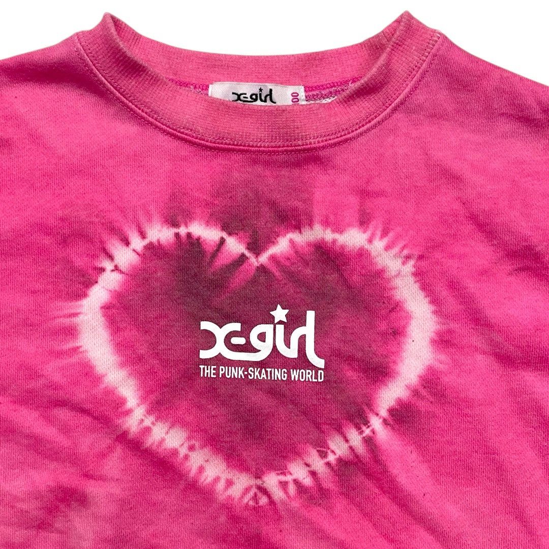 X-Girl X-Girl Kids Pink Tie-Dye Sweatshirt Baby Size 100 Size XXS / US 00 / IT 34 - 3 Thumbnail