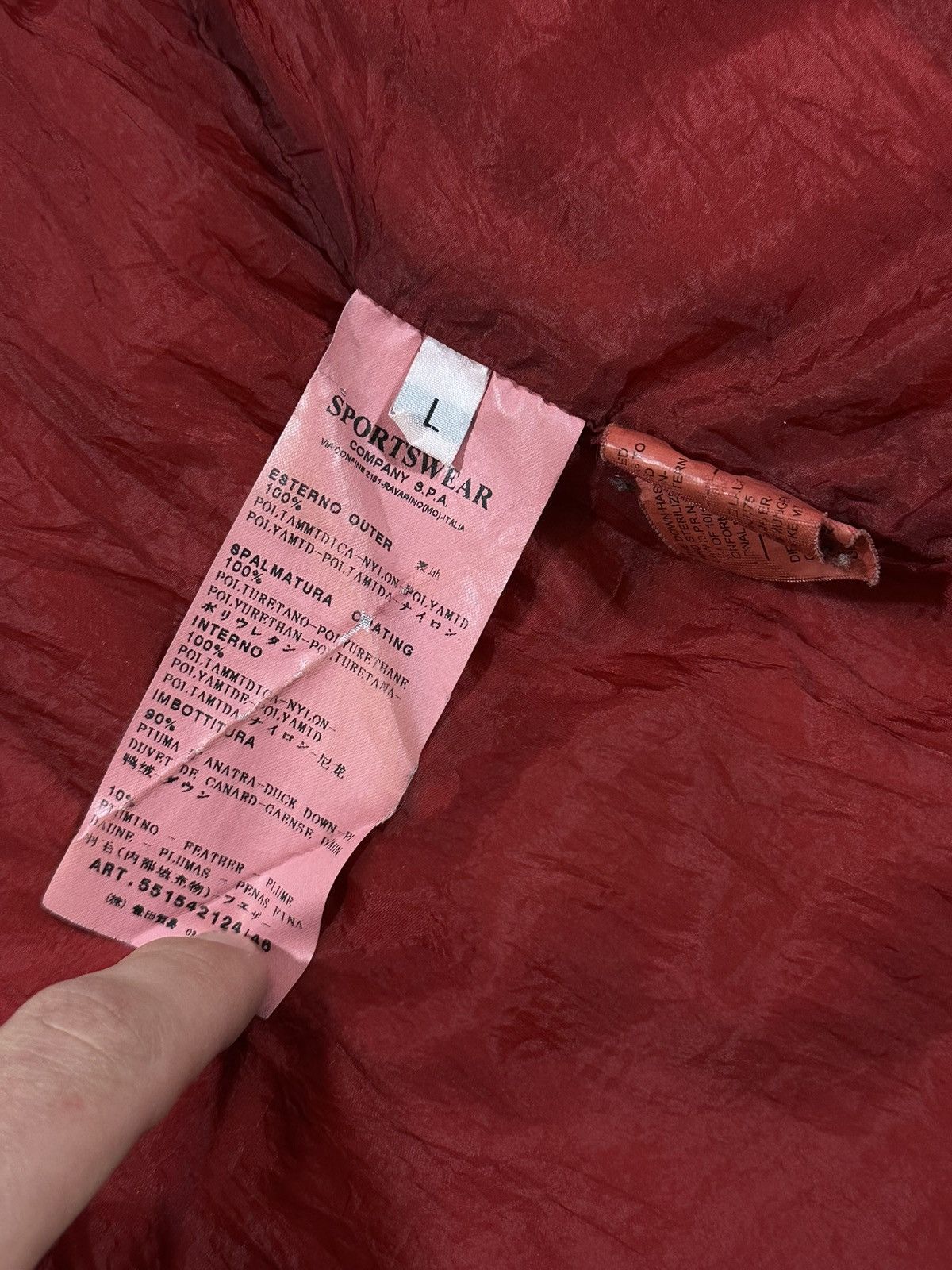 Stone Island Stone Island - AW11 Red Puffer / Down Jacket Size US L / EU 52-54 / 3 - 10 Thumbnail