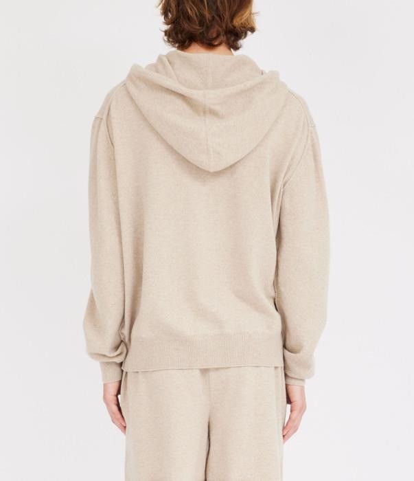 Maison Margiela o1bcso1str0526 Wool & Cashmere Zip Hoodie in Beige Size US S / EU 44-46 / 1 - 3 Thumbnail