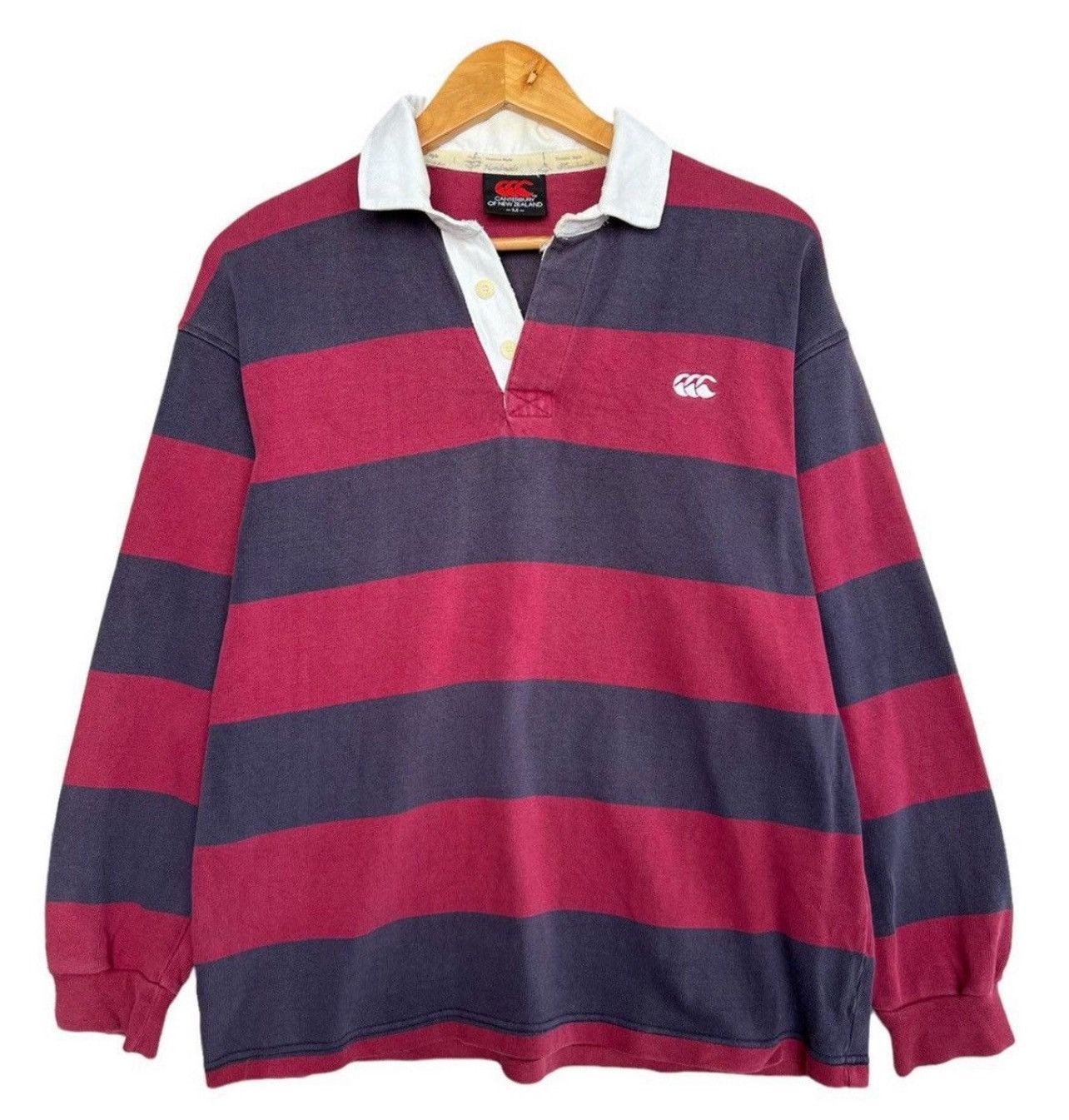 Canterbury of New Zealand Vintage 90s Centerbury Of New Zealand Rugby Polo Shirt Size US L / EU 52-54 / 3 - 1 Thumbnail