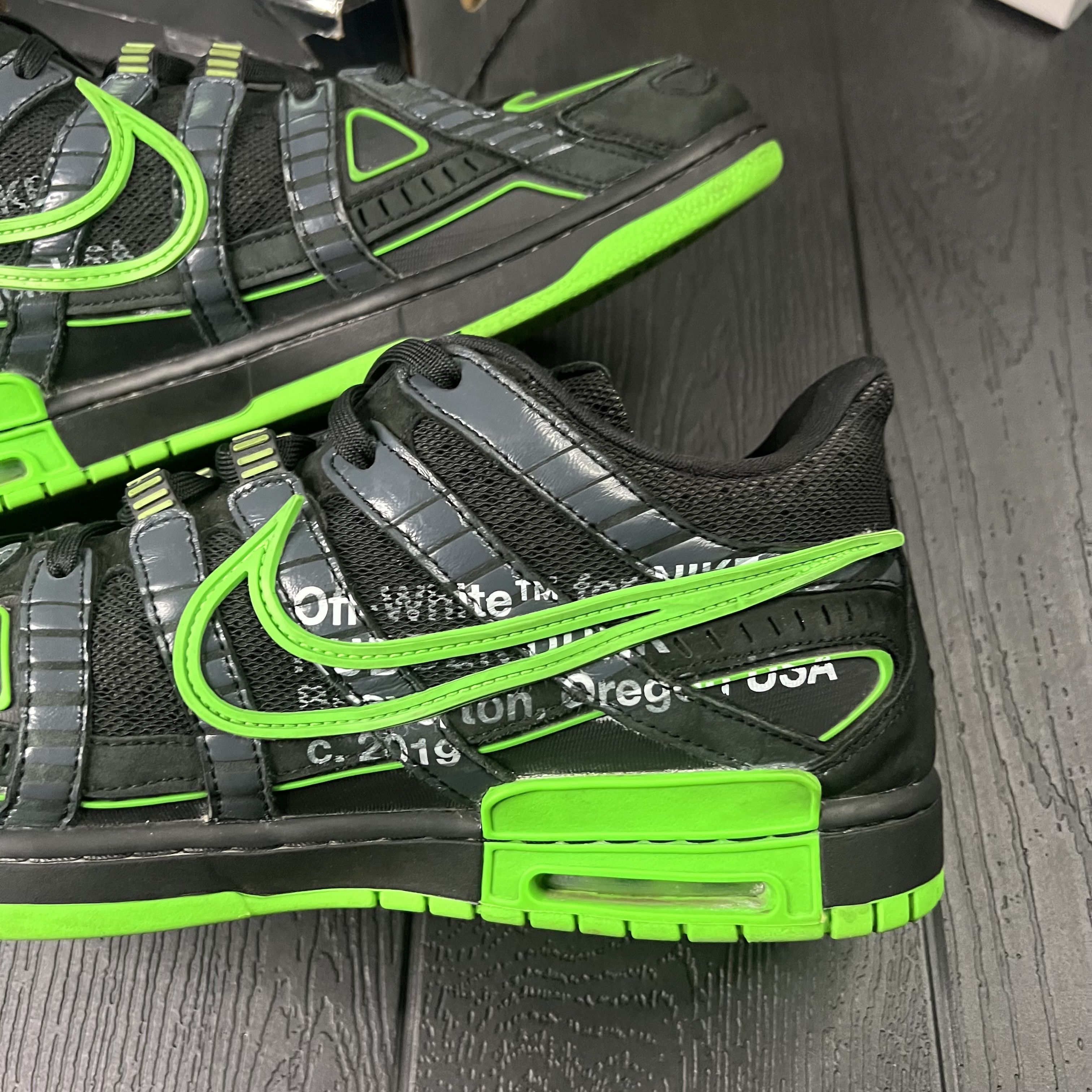 Nike × Off-White Nike Air Rubber Dunk Off-White Green Strike (2020) Size US 15 / EU 48 - 11 Thumbnail