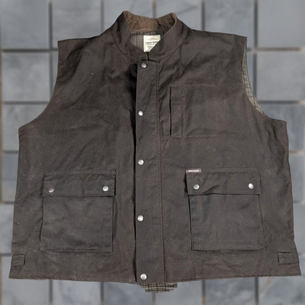 Vintage Driza Bone Australia Jumbuck Waxed Wool Lined Full Zip Vest Size 6XL Mens Size US XXL / EU 58 / 5 - 1 Thumbnail