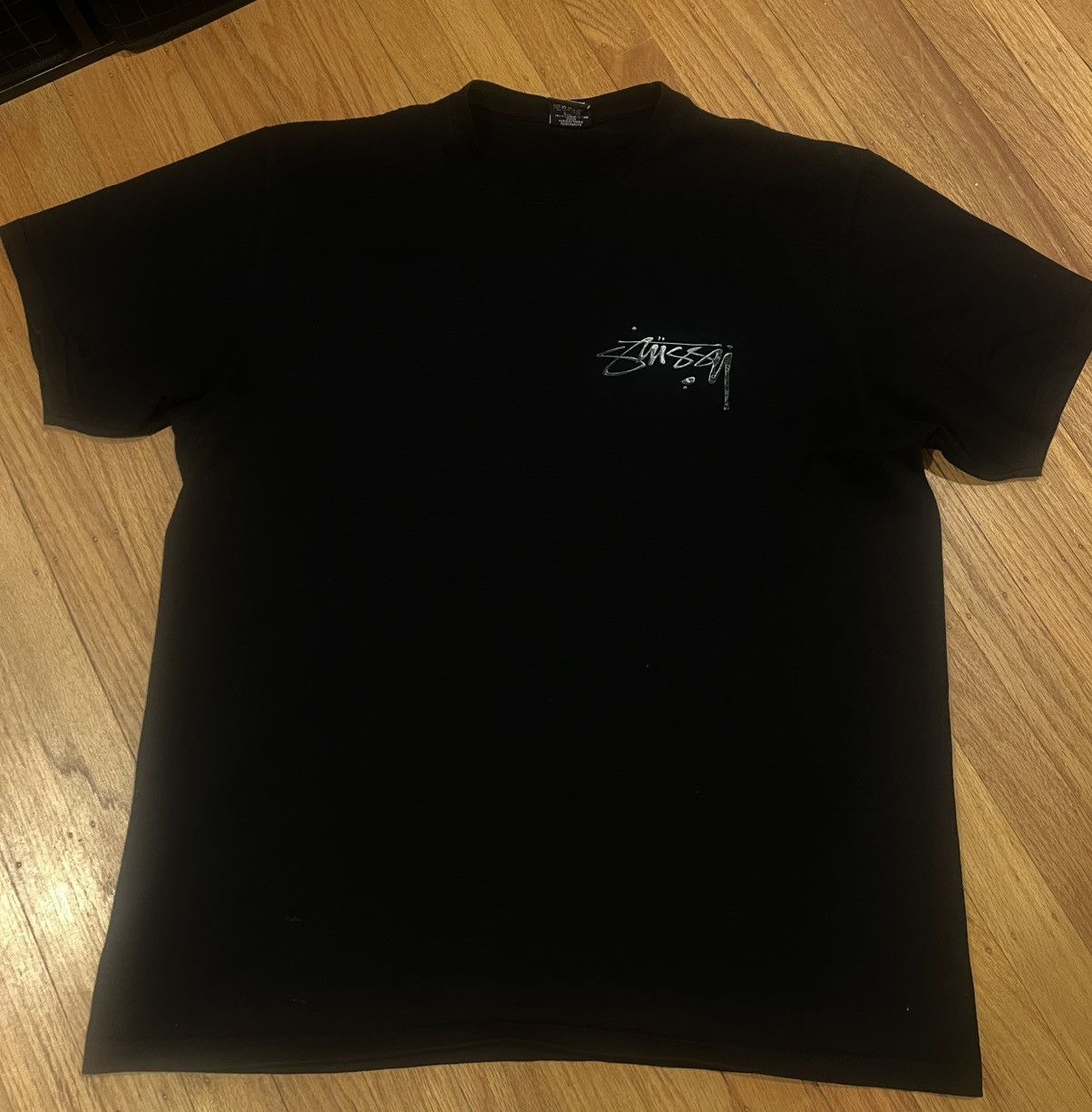 Streetwear × Stussy Stussy Mercury Black Tee | Grailed