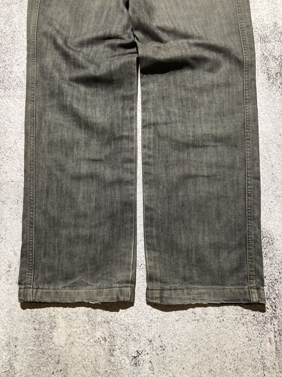 Japanese Brand 2000s Fubu Collection Washed Jeans Pants Charcoal Y2k Size US 34 / EU 50 - 15 Thumbnail