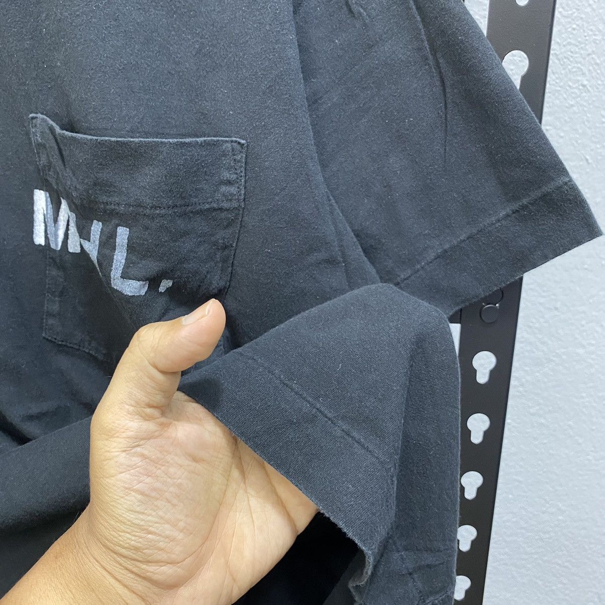 Designer × Japanese Brand × Margaret Howell Tshirt Margaret Howell Single Pocket Black Colour Size US XL / EU 56 / 4 - 4 Thumbnail