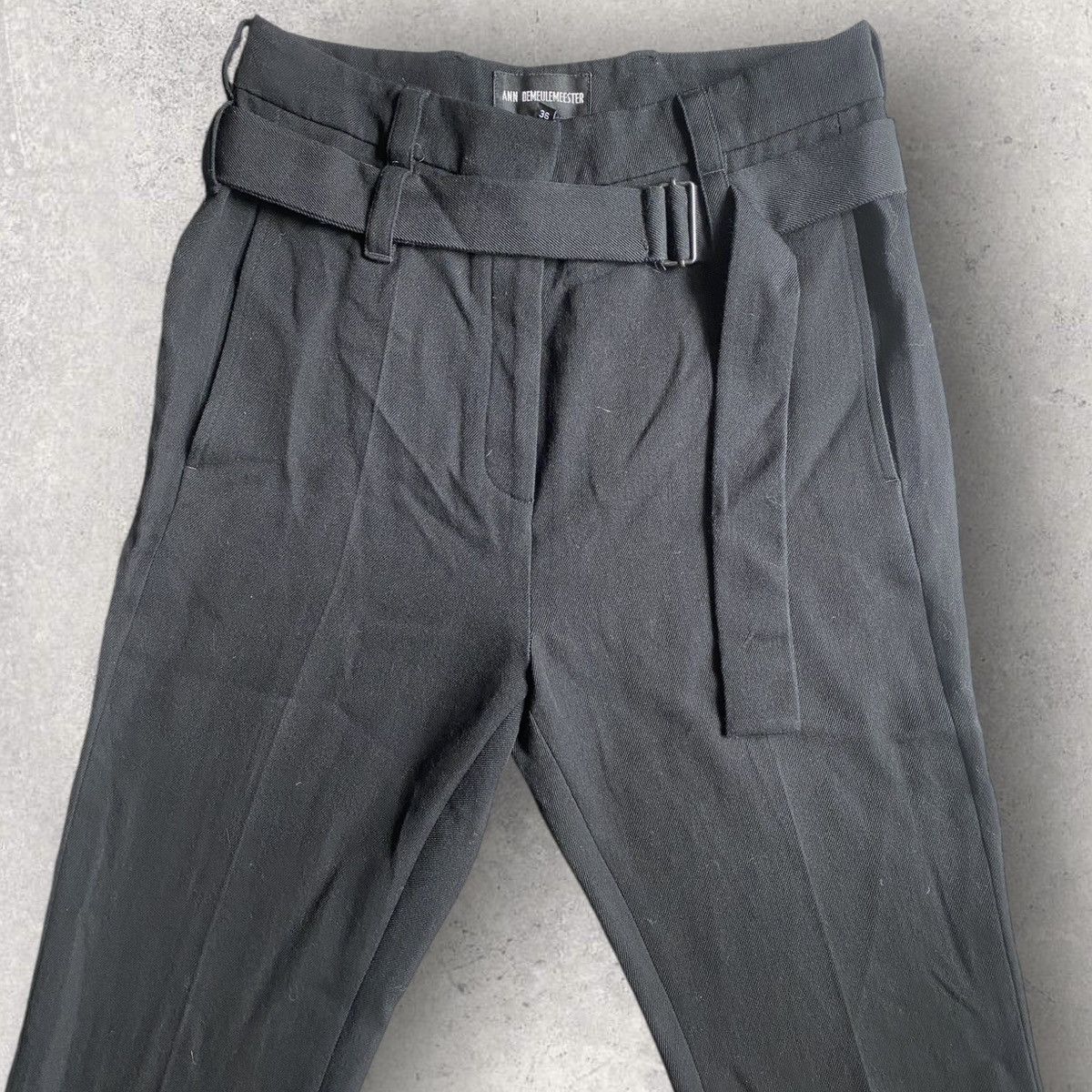 Ann Demeulemeester Ann Demeulemeester Belt Wool Trousers Size 30" / US 8 / IT 44 - 1 Thumbnail