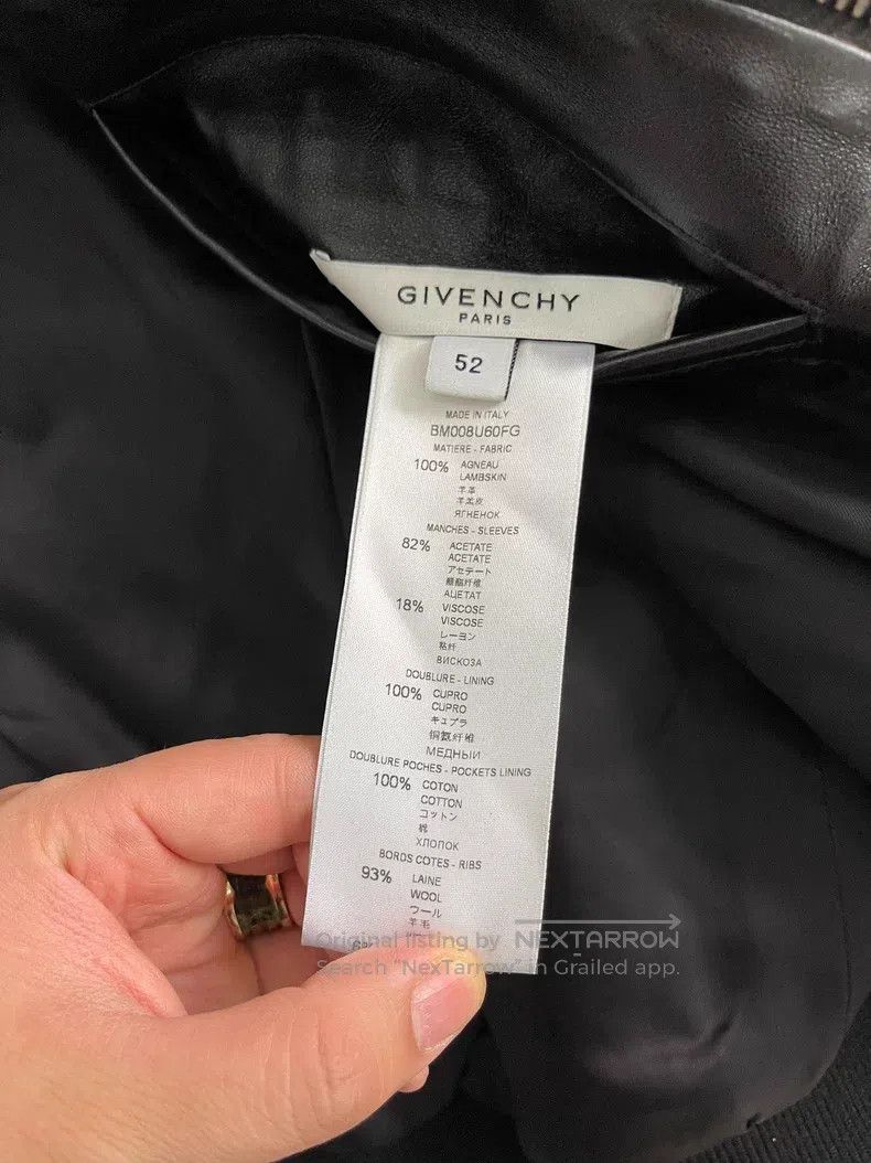 Givenchy Givenchy Leather Jacket (Size 52, Chest 114, Length 66) Size US XL / EU 56 / 4 - 5 Thumbnail